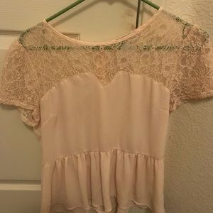 Blush pink blouse